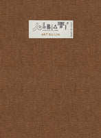 Solbiati Art Du Lin Otter Brown Linen Jacket - StudioSuits