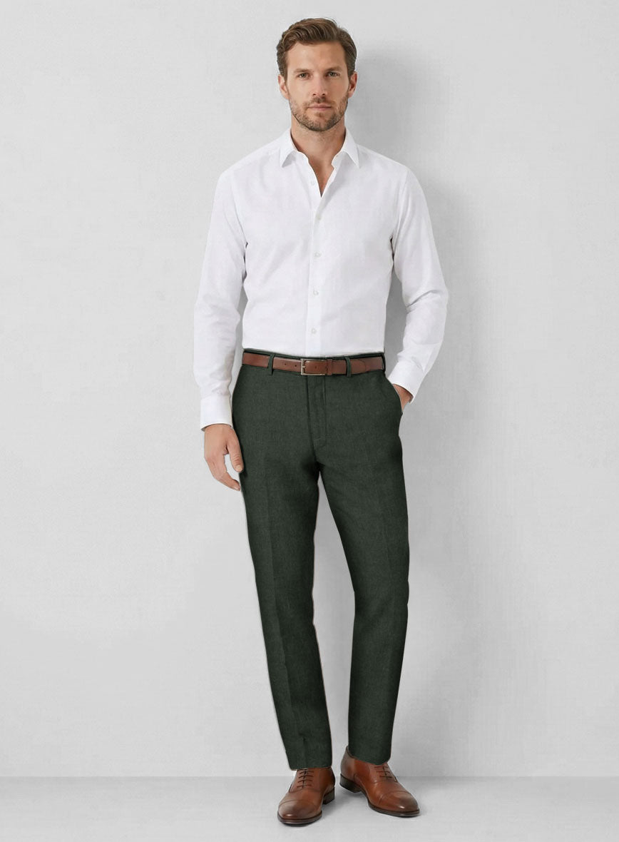 Solbiati Art Du Lin Palm Green Linen Suit - StudioSuits