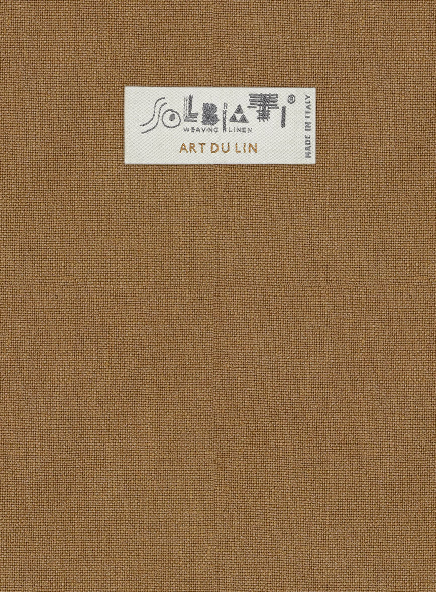 Solbiati Art Du Lin Tan Linen Suit - StudioSuits