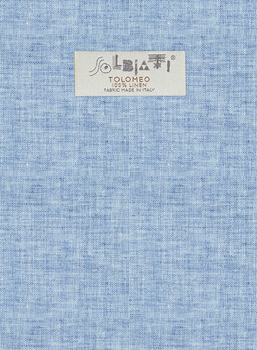 Solbiati Artic Blue Linen Suit - StudioSuits