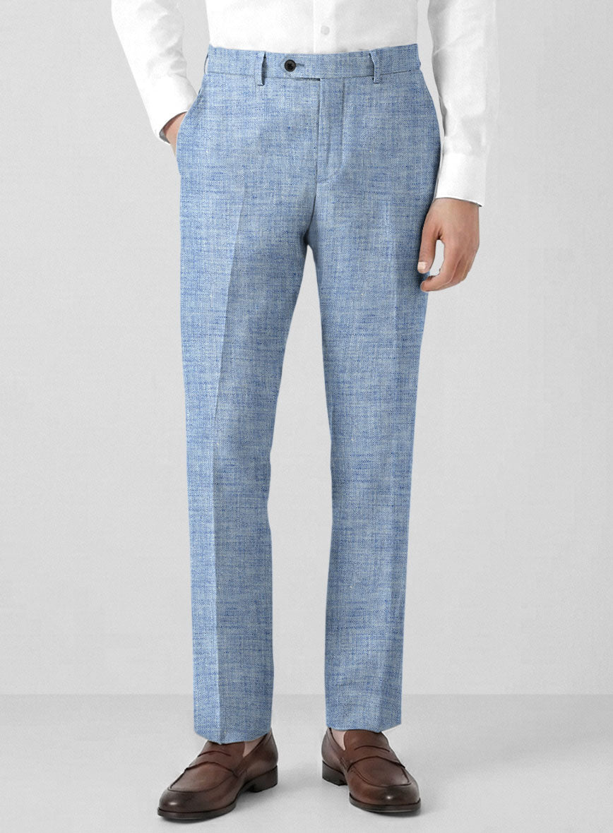 Solbiati Artic Blue Linen Suit - StudioSuits