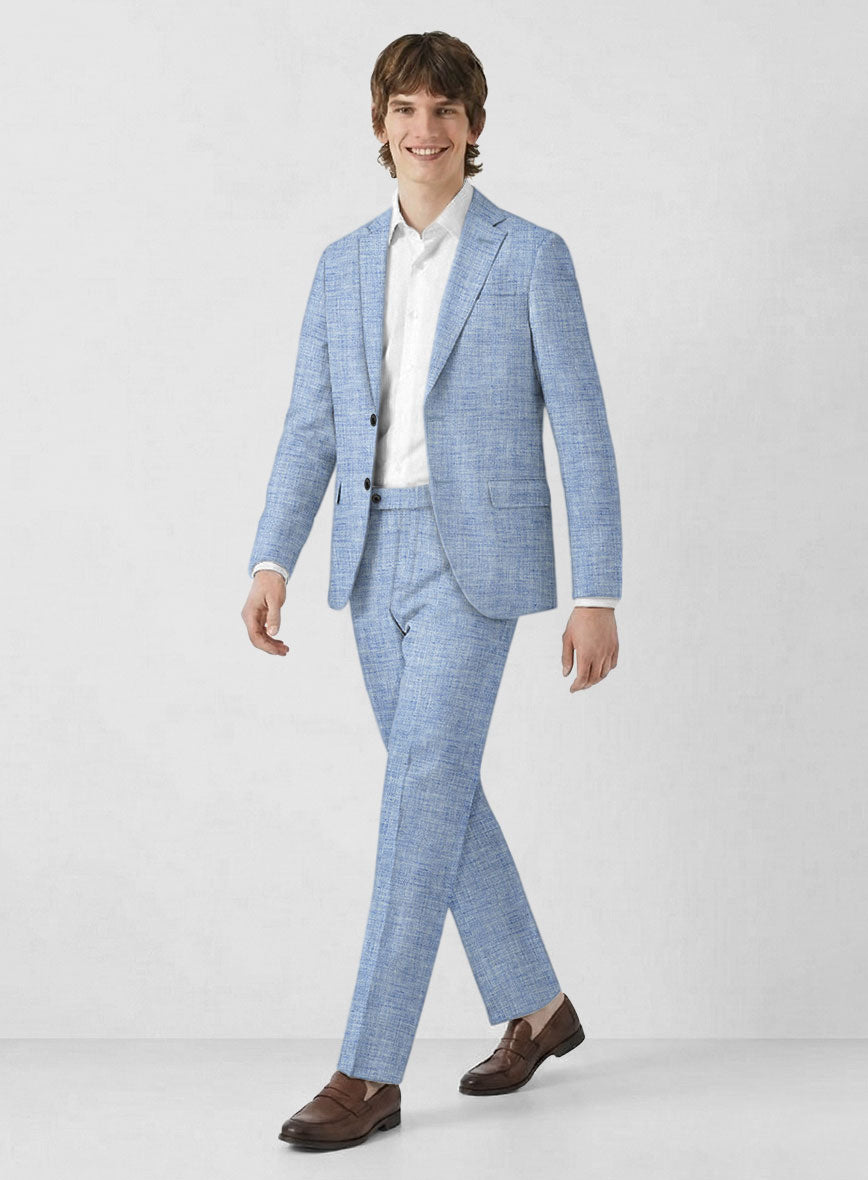 Solbiati Artic Blue Linen Suit - StudioSuits