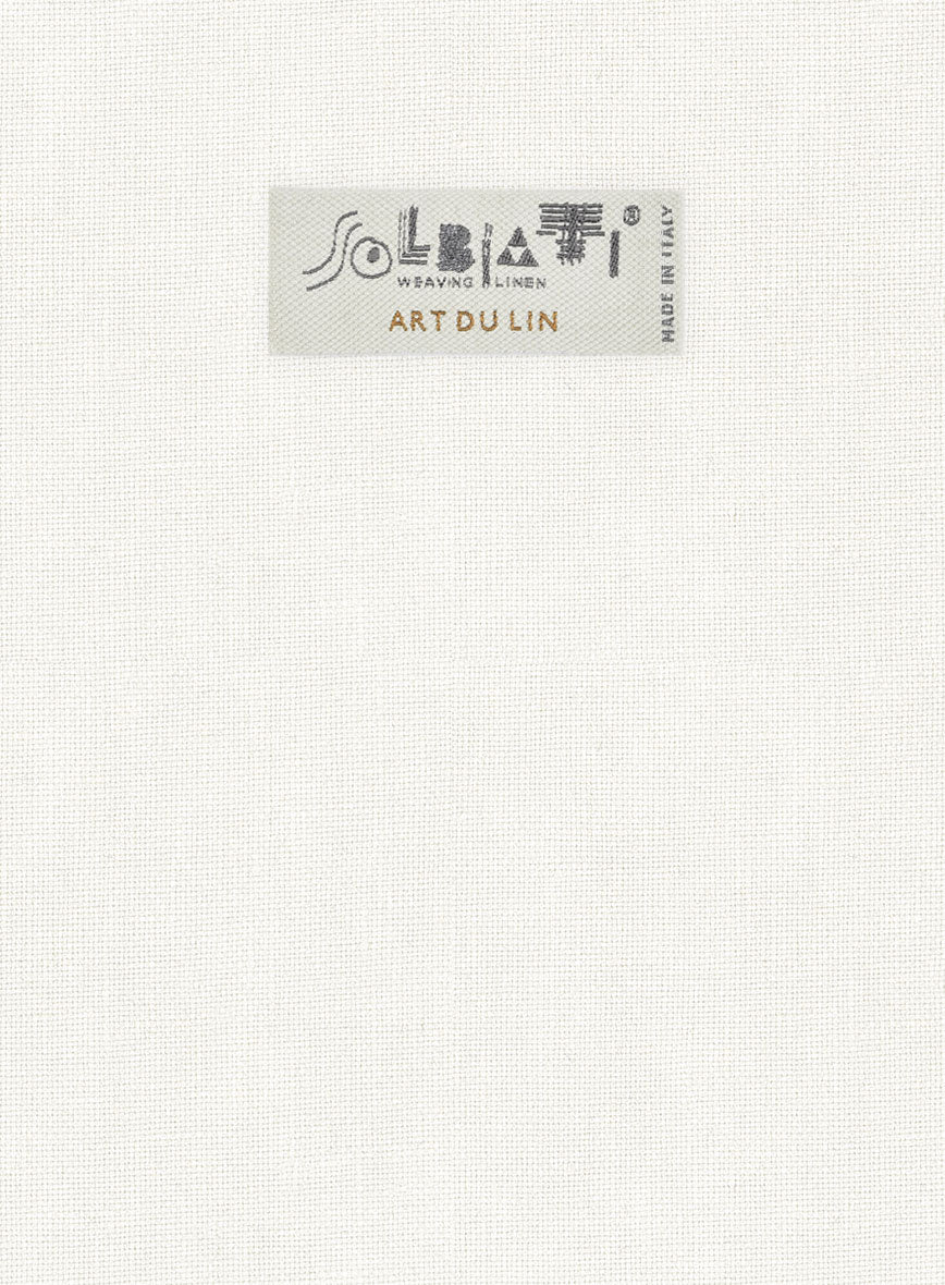 Solbiati Art Du Lin Ivory Linen Jacket - StudioSuits