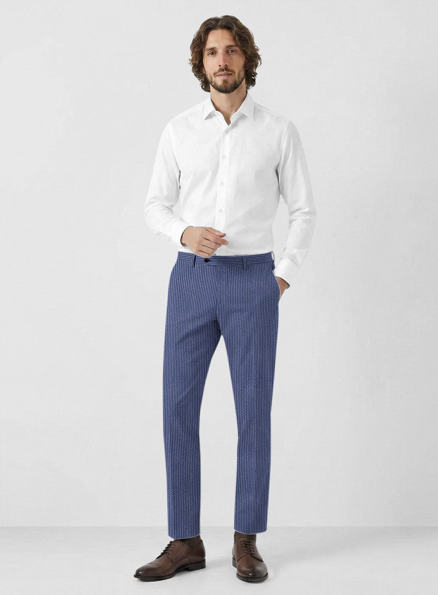 Solbiati Azure Blue Seersucker Suit - StudioSuits
