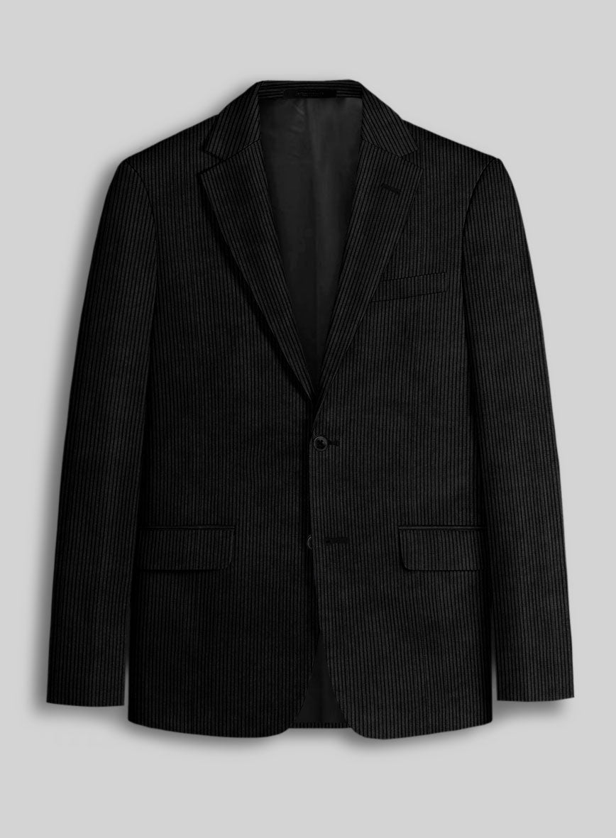Solbiati Black Corduroy Jacket - StudioSuits