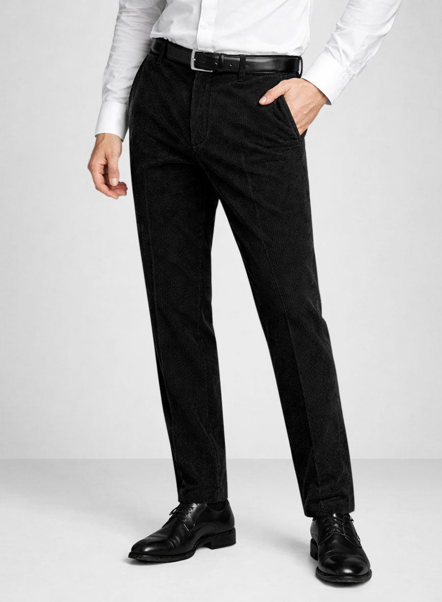 Solbiati Black Corduroy Suit - StudioSuits