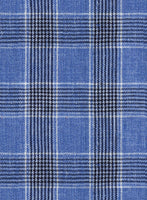 Solbiati Blue Checks Linen Jacket - StudioSuits