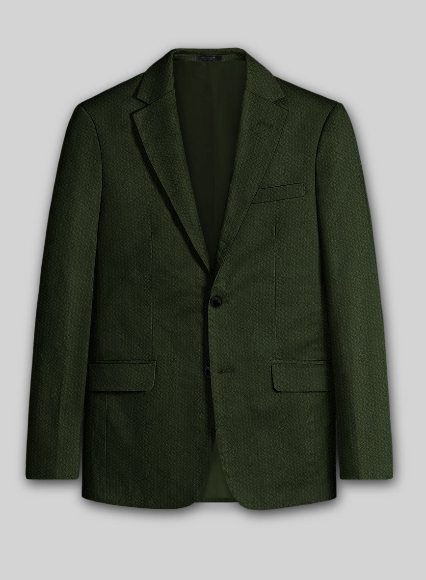 Solbiati Bottle Green Seersucker Suit - StudioSuits