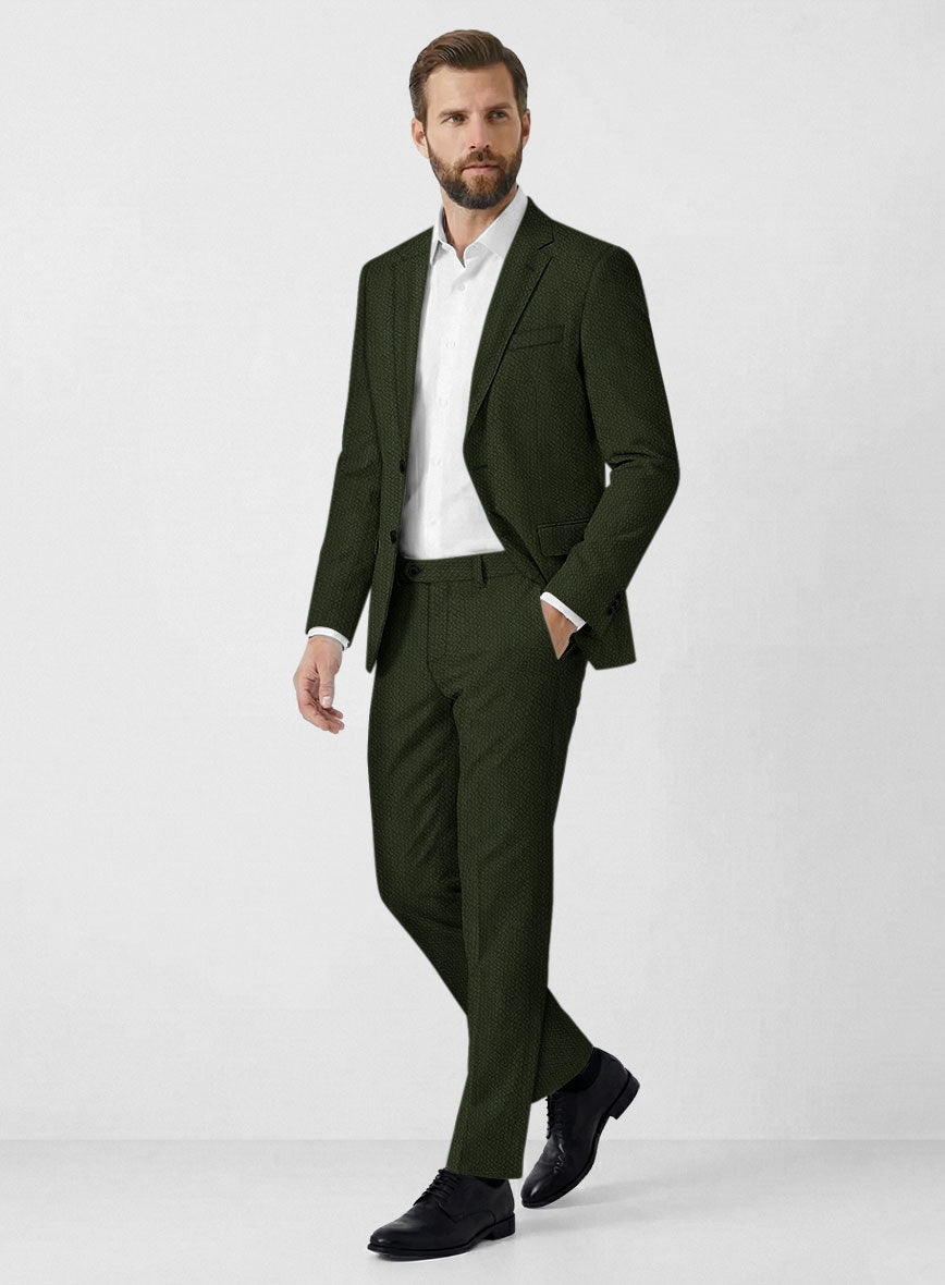 Solbiati Bottle Green Seersucker Suit - StudioSuits