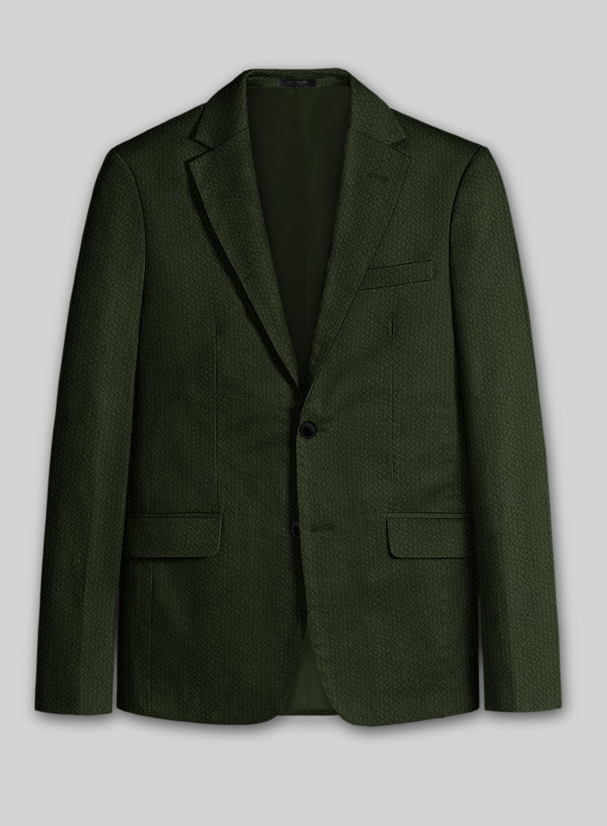Solbiati Bottle Green Seersucker Suit - StudioSuits