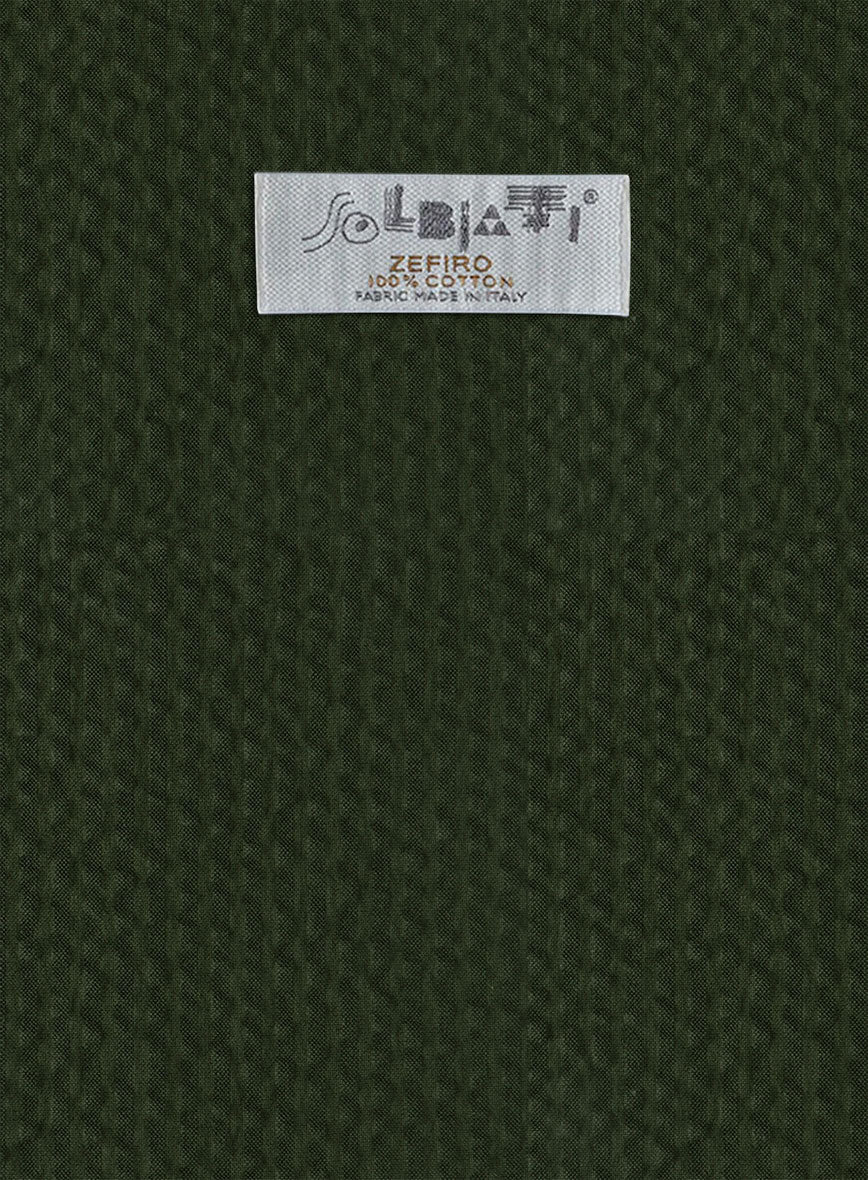 Solbiati Bottle Green Seersucker Suit - StudioSuits