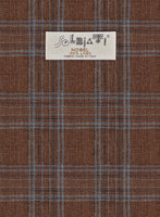 Solbiati Brown Square Linen Jacket - StudioSuits