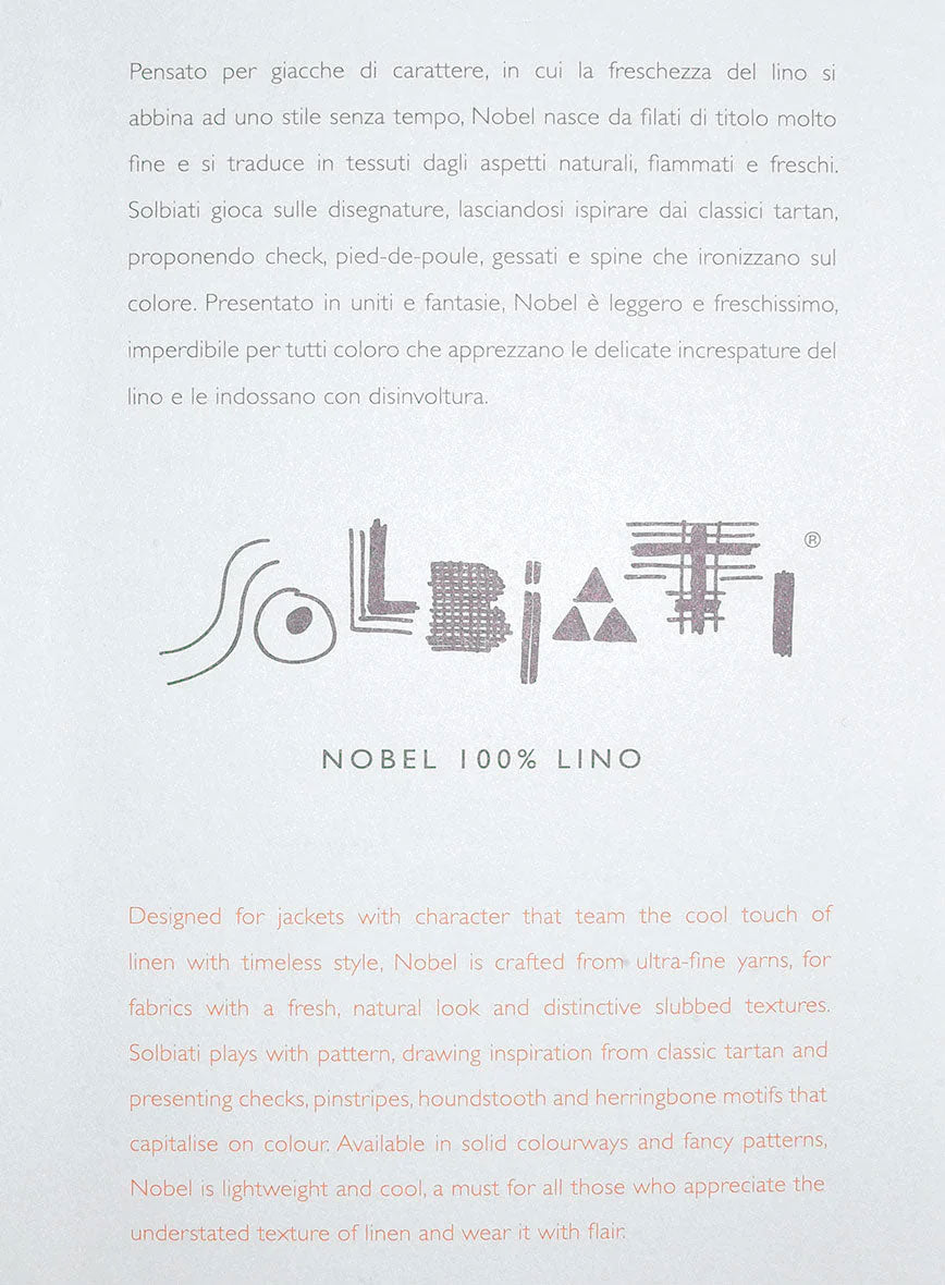 Solbiati Brown Checks Linen Pants - StudioSuits