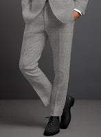 Solbiati BW Houndstooth Linen Pants - StudioSuits
