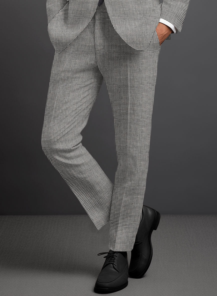 Solbiati BW Houndstooth Linen Suit - StudioSuits