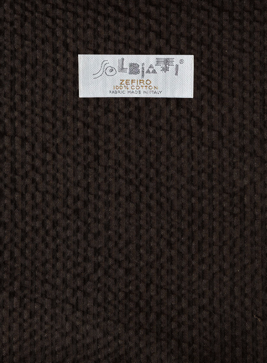 Solbiati Dark Brown Seersucker Suit - StudioSuits