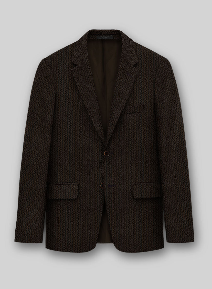 Solbiati Dark Brown Seersucker Suit - StudioSuits