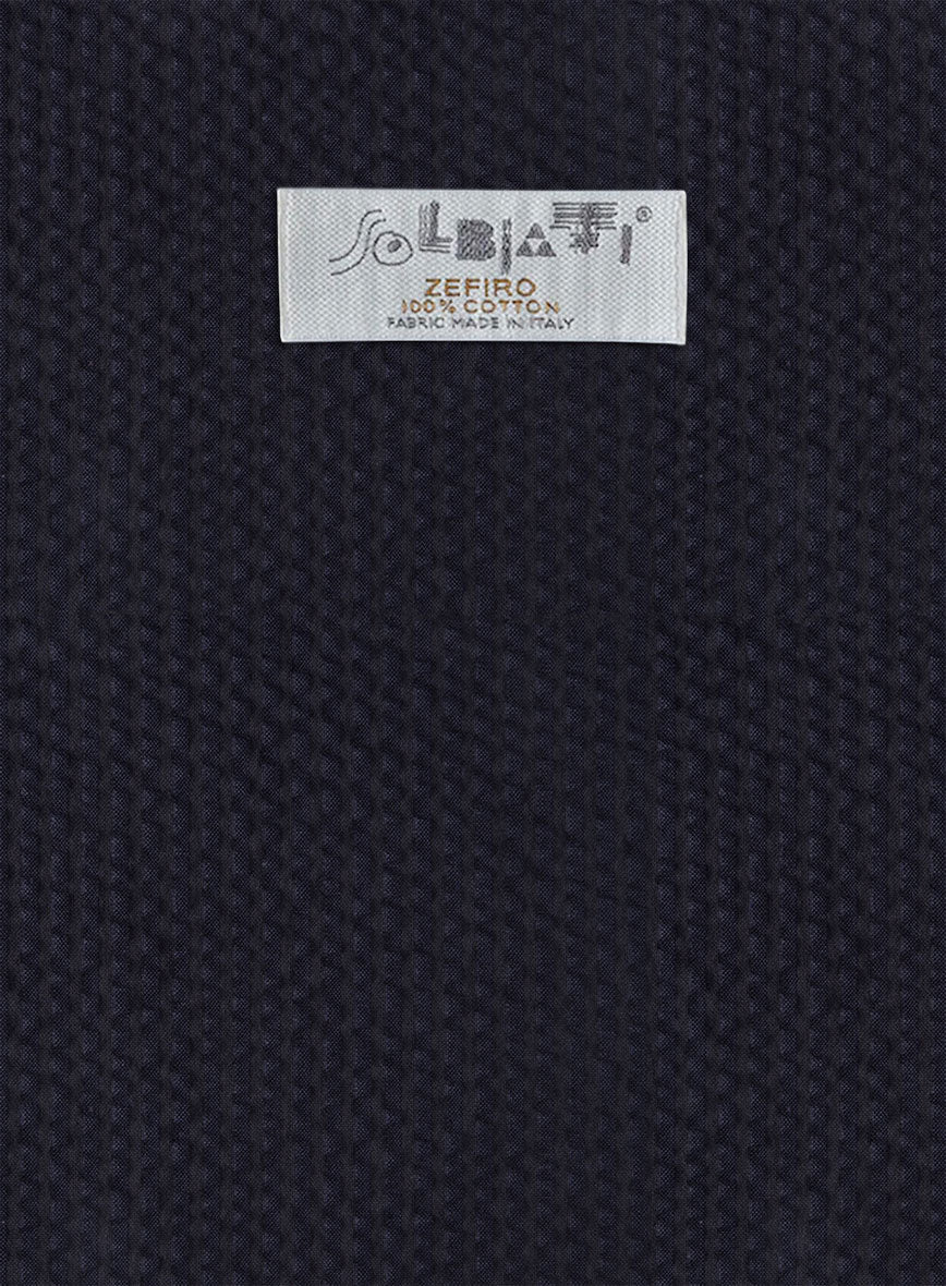 Solbiati Deep Blue Seersucker Suit - StudioSuits
