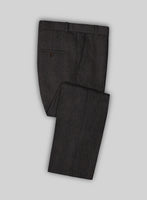 Solbiati Blue Brown Check Linen Pants - StudioSuits
