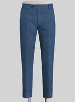 Solbiati Denim Mid Blue Linen Pants - StudioSuits