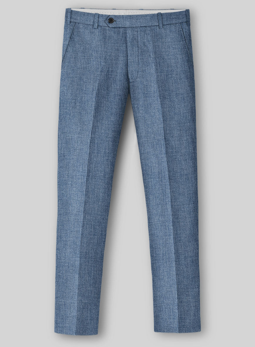 Solbiati Denim Light Blue Linen Suit - StudioSuits