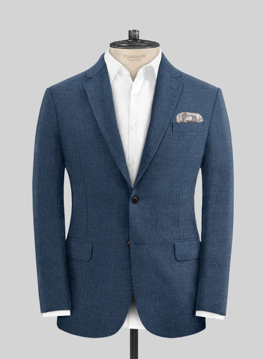 Solbiati Denim Mid Blue Linen Suit - StudioSuits