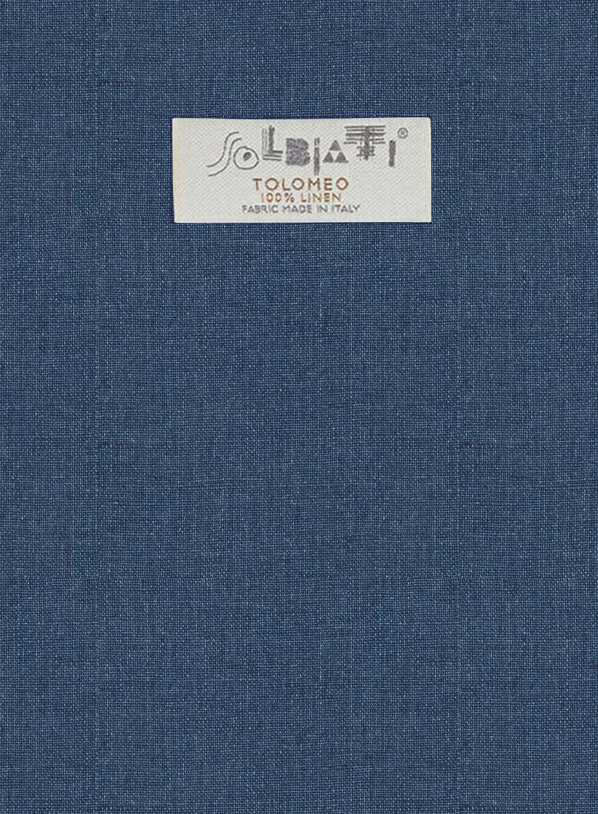 Solbiati Denim Mid Blue Linen Suit - StudioSuits