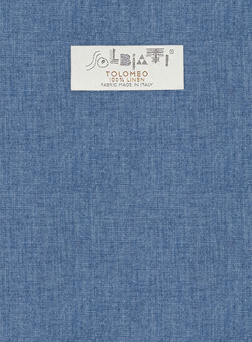 Solbiati Denim Light Blue Linen Jacket - StudioSuits