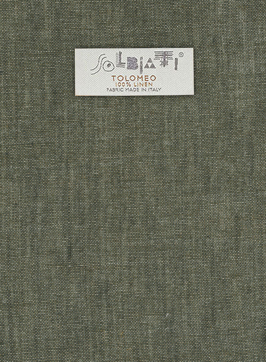 Solbiati Dew Green Linen Jacket - StudioSuits