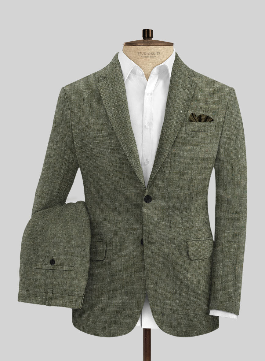 Solbiati Dew Green Linen Suit - StudioSuits