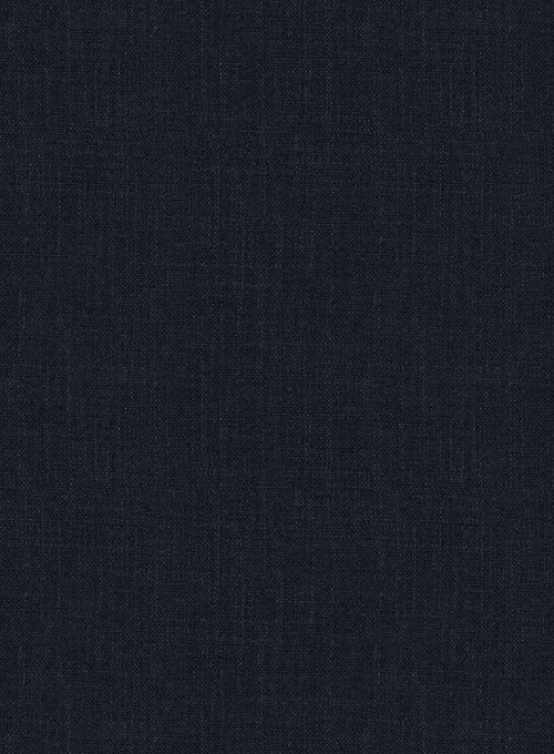 Solbiati Dark Blue Linen Jacket - StudioSuits
