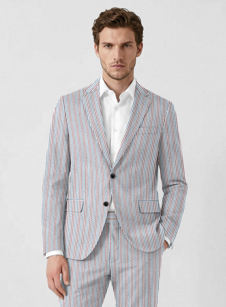 Solbiati Dolfo Seersucker Jacket - StudioSuits