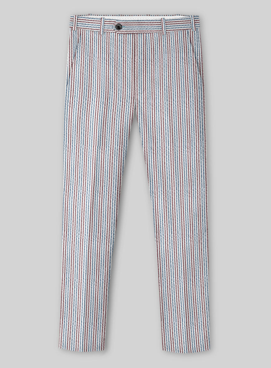 Solbiati Dolfo Seersucker Pants - StudioSuits