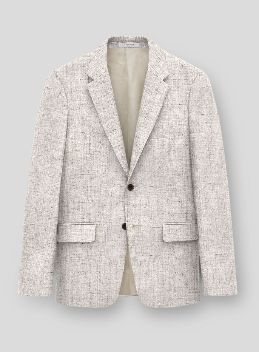 Solbiati Earthweave Brown Linen Jacket - StudioSuits