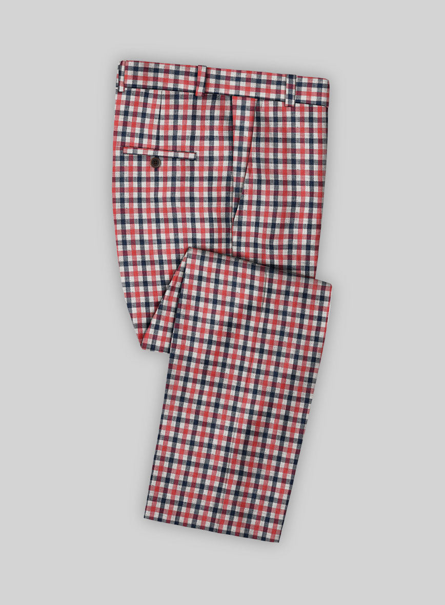 Solbiati Gingham Checks Linen Suit - StudioSuits