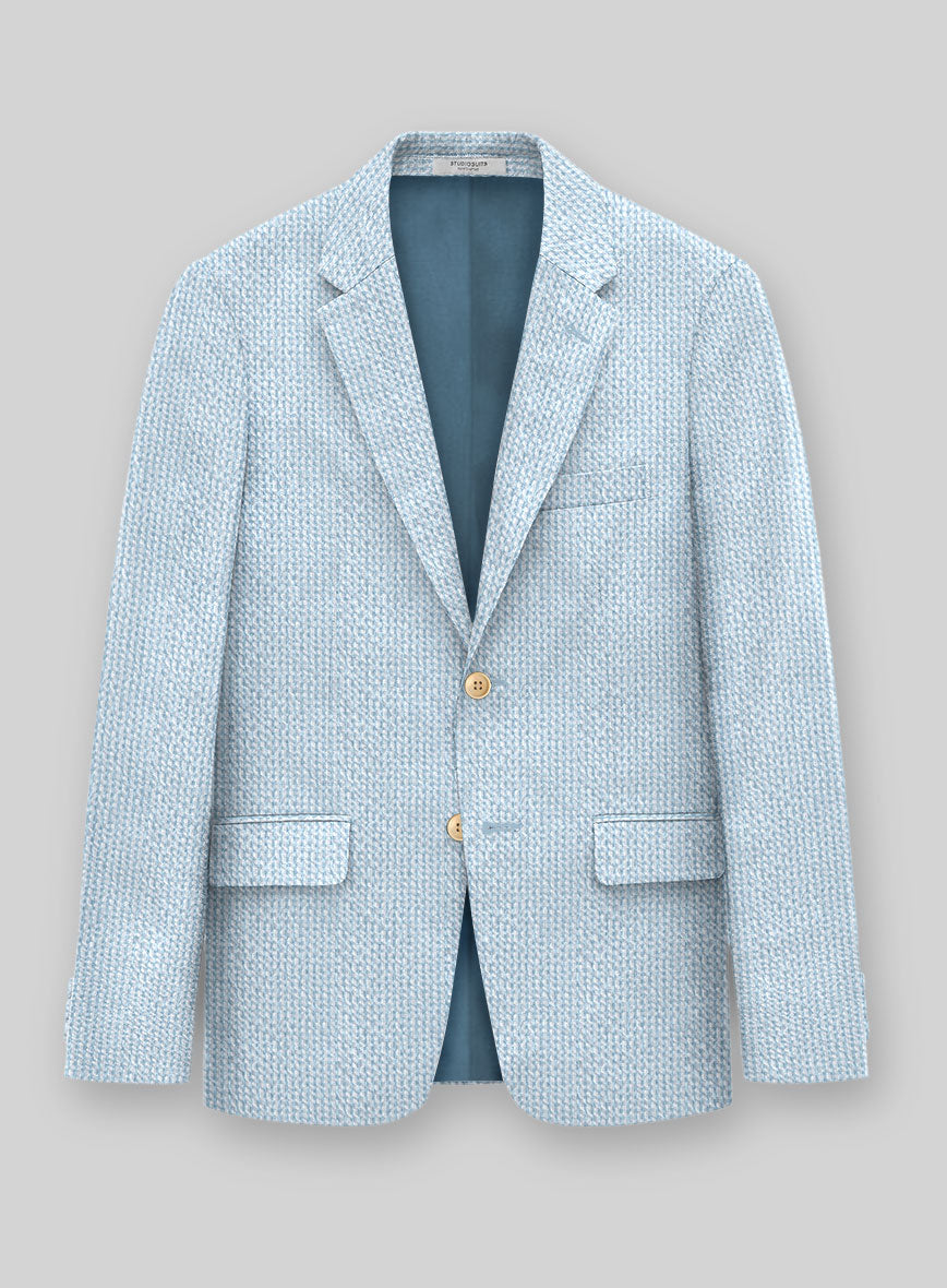 Solbiati Gingham Light Blue Seersucker Suit - StudioSuits