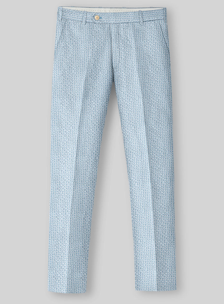 Solbiati Gingham Light Blue Seersucker Suit - StudioSuits