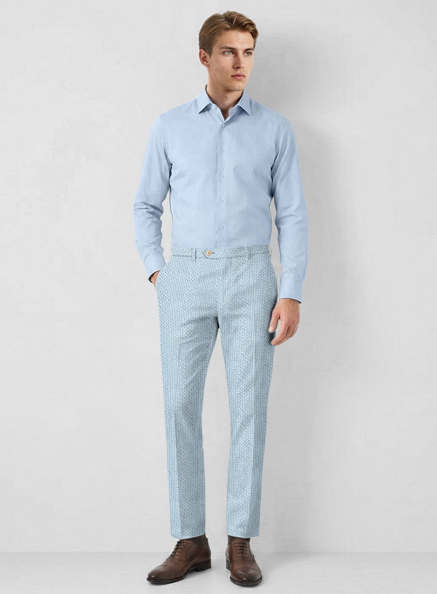 Solbiati Gingham Light Blue Seersucker Pants – StudioSuits
