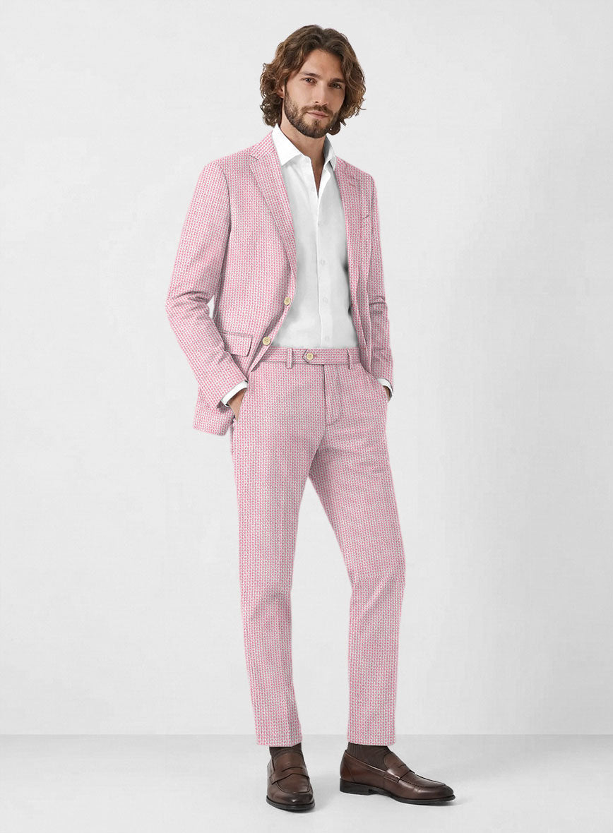 Solbiati Gingham Pink Seersucker Suit - StudioSuits