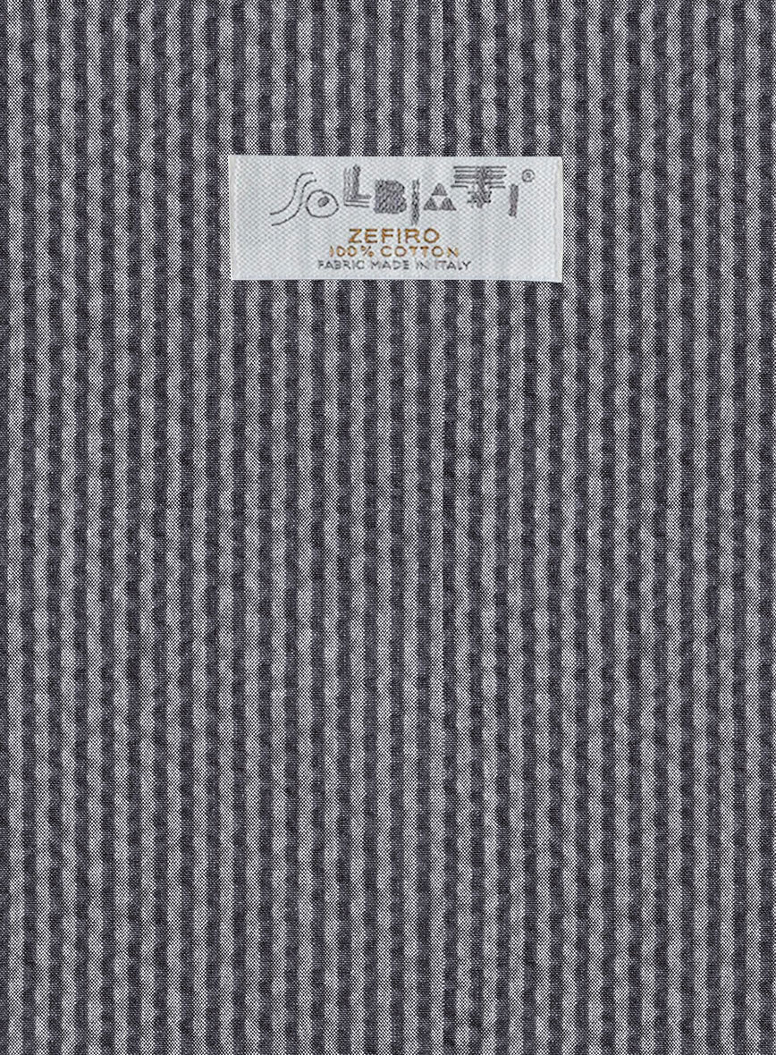 Solbiati Gray Blue Seersucker Suit - StudioSuits