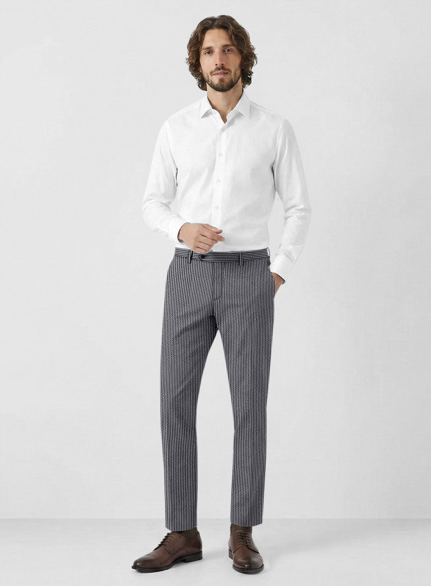 Solbiati Gray Blue Seersucker Suit - StudioSuits