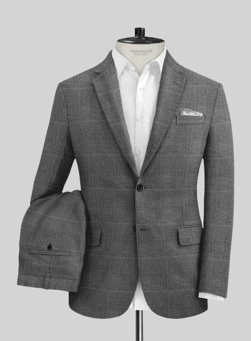 Solbiati Gray Prince Linen Suit - StudioSuits