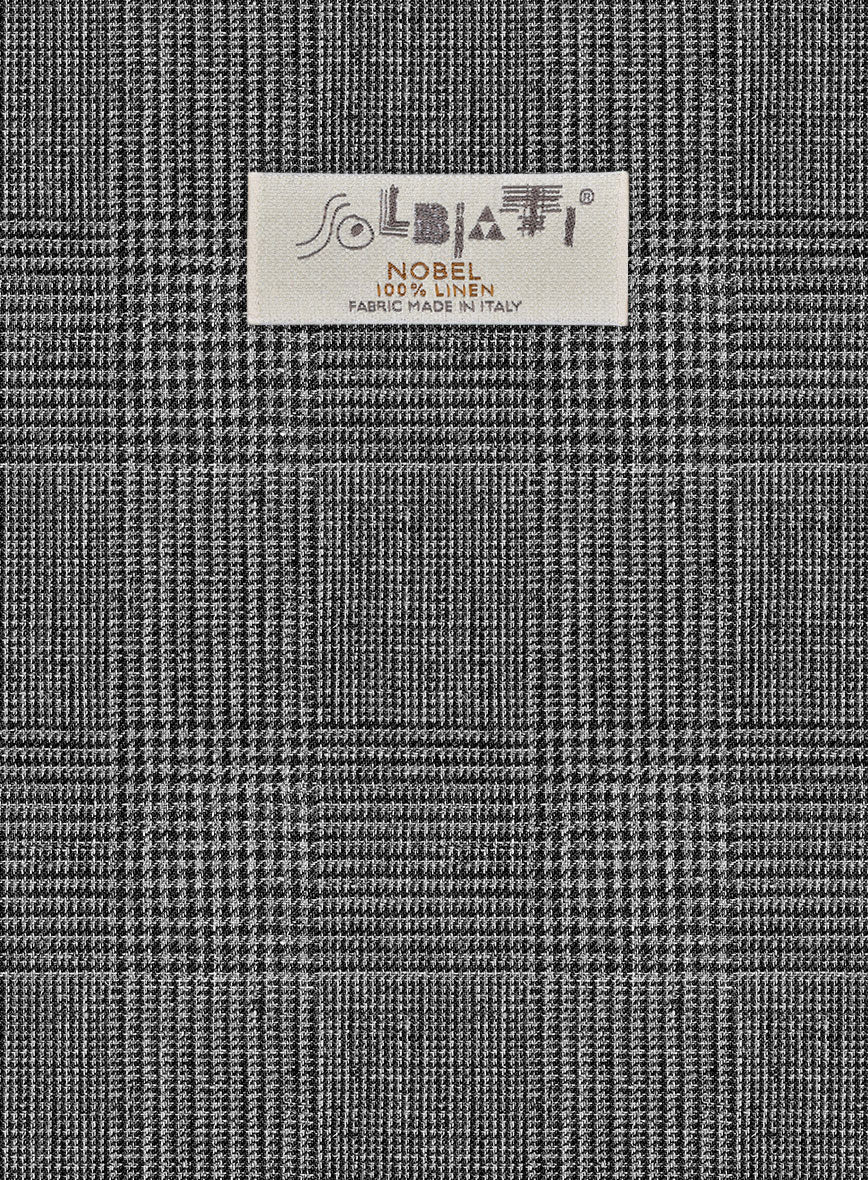 Solbiati Gray Prince Linen Suit - StudioSuits