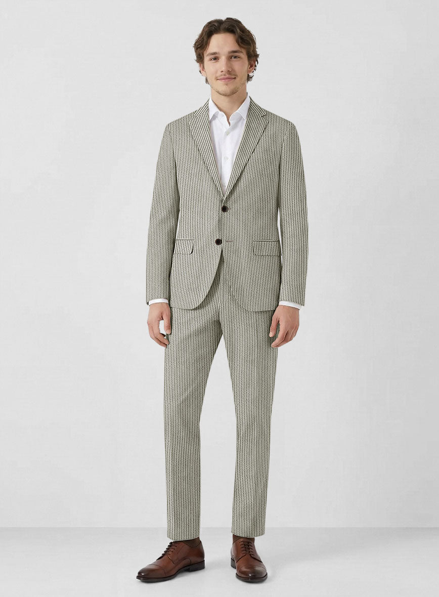 Solbiati Gray Seersucker Suit - StudioSuits