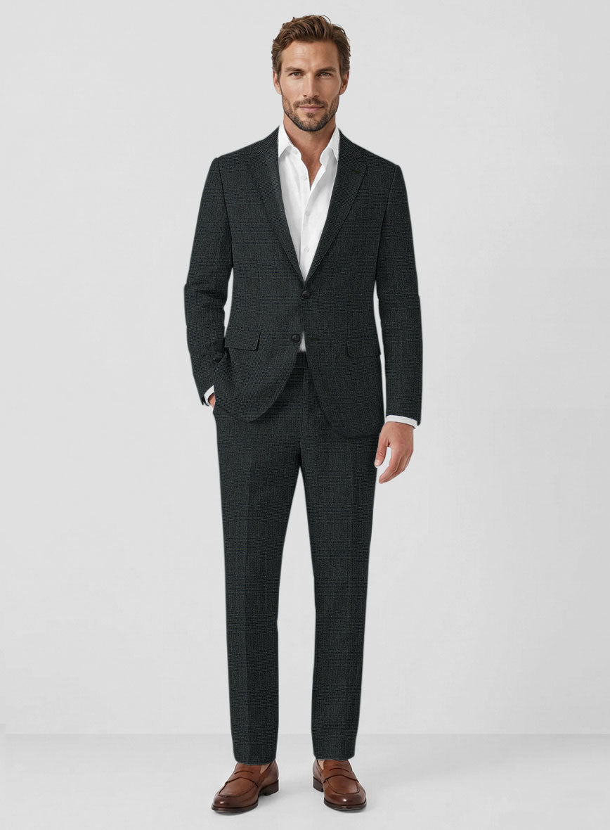 Solbiati Green Check Linen Suit - StudioSuits