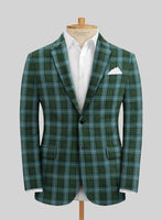 Solbiati Green Glen Linen Jacket - StudioSuits