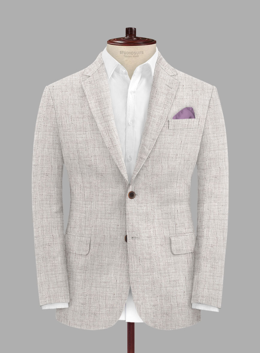Solbiati Haze Beige Linen Jacket - StudioSuits