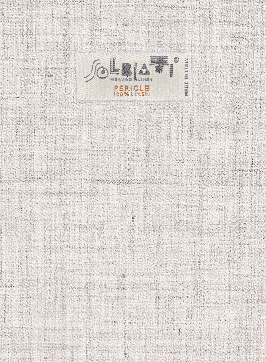 Solbiati Haze Beige Linen Jacket - StudioSuits
