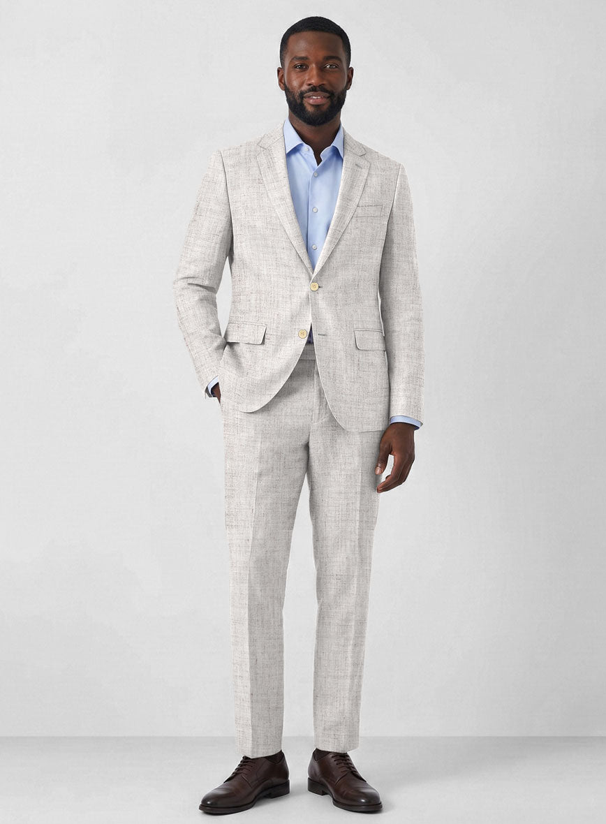Solbiati Haze Beige Linen Suit - StudioSuits