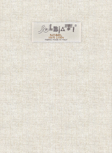 Solbiati Herringbone Fawn Linen Jacket - StudioSuits